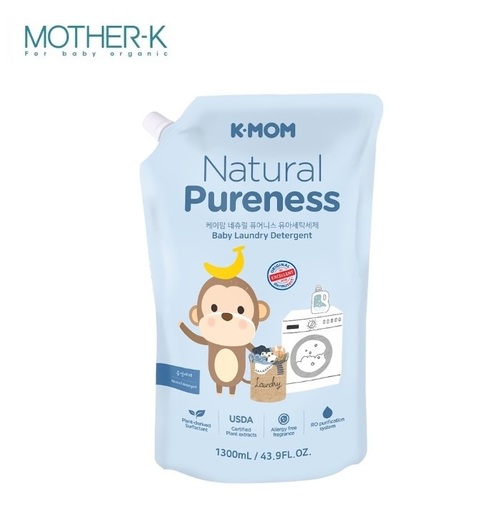 韓國K-MOM有機植萃嬰幼兒洗衣精-補充包1300ml產品圖