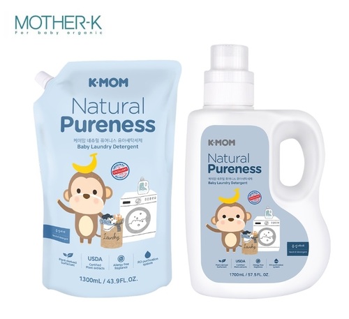 韓國K-MOM有機植萃嬰幼兒洗衣精（瓶裝+補充包）  |清潔護膚|洗衣用品｜衣架