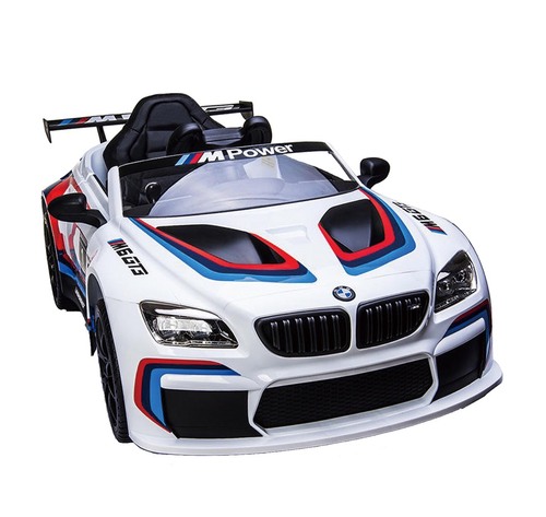 BMW M6 GT3 原廠授權 雙驅兒童電動車 白 RT-6666W  |嬰幼玩具|學步車｜助步車｜電動車