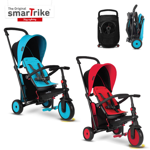 《smarTrike》STR3 折疊避震三輪車/學步車/滑步車(紅/藍)產品圖