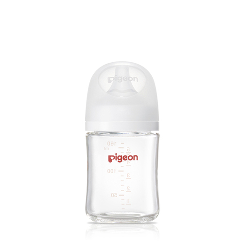 Pigeon貝親第三代母乳實感玻璃奶瓶160ml純淨白產品圖