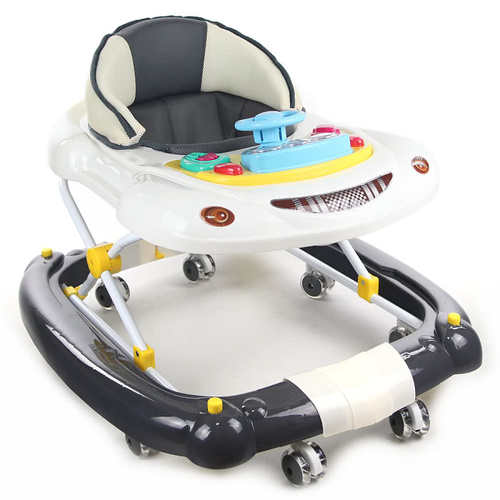 【YIP baby】汽車造型 多功能搖擺 學步車/螃蟹車(深鐵灰)產品圖