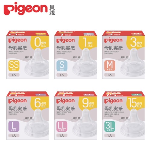 Pigeon貝親 第三代寬口母乳實感奶嘴產品圖