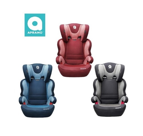 【贈：保護墊&防踢墊】英國Apramo Ostara FiX（ISOFIX）成長型汽座-素色款產品圖