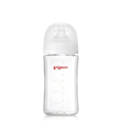 Pigeon貝親第三代母乳實感玻璃奶瓶240ml純淨白  |全新商品