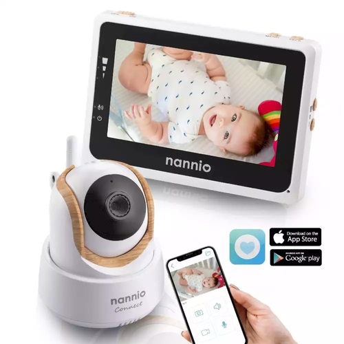 【少LOGO】Nannio 4.3吋觸控WiFi寶寶攝影機/｜寶寶監控器｜遠端視訊機｜視頻機｜監控器