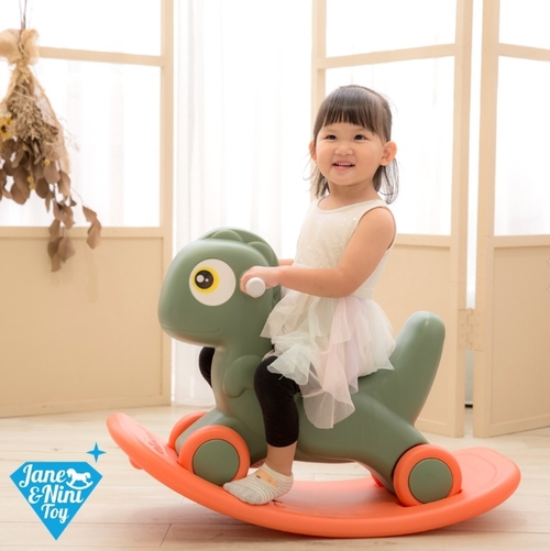 【JN.Toy】3合一恐龍搖搖馬  |嬰幼玩具|溜滑梯｜遊戲球屋｜跳跳馬