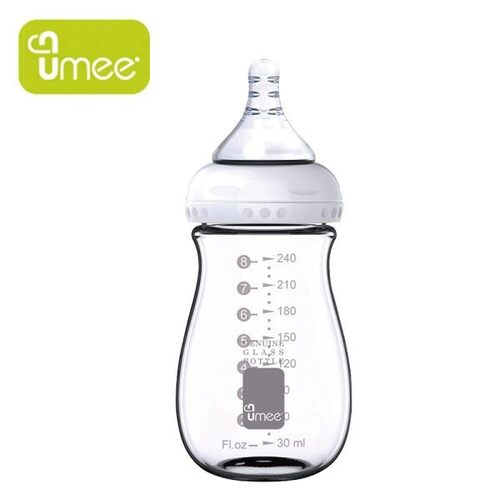 荷蘭 UMEE 寬口防脹氣玻璃奶瓶 240ml產品圖