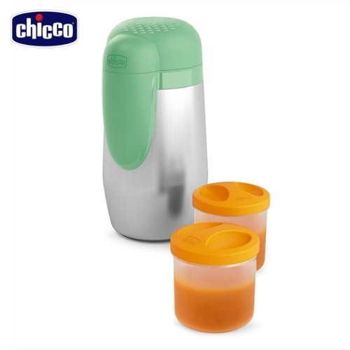 Chicco 多功能不鏽鋼保溫罐(附食物保存盒)示意圖